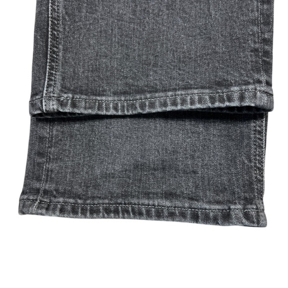RISING SUN & CO Slim Straight Jeans Mens 38x32 Black Rinse Grunge Stretch Denim - Picture 13 of 15